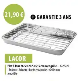 Cuisine Plaisir LACOR Plat à four 26.5 x 20.5 x 2.5 cm avec grille offre