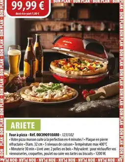 Cuisine Plaisir ARIETE Four à pizza offre