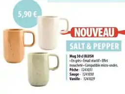 Cuisine Plaisir SALT & PEPPER Mug 30 cl blush offre
