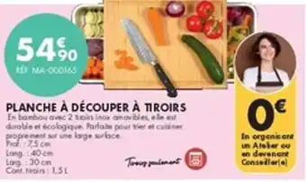 Guy Demarle Planche à découper à tiroirs offre