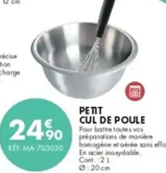 Guy Demarle Petit cul de poule offre