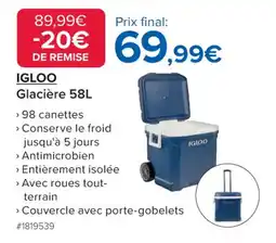 Costco IGLOO Glacière offre
