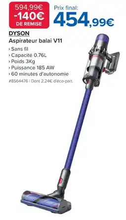 Costco DYSON Aspirateur balai V11 offre