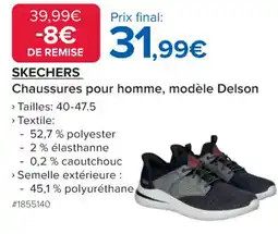 Costco SKECHERS Chaussures pour homme, modèle Delson offre