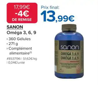 Costco SANON Oméga 3, 6, 9 offre