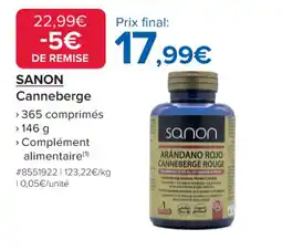 Costco SANON Canneberge offre