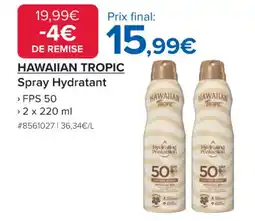 Costco HAWAIIAN TROPIC Spray Hydratant offre