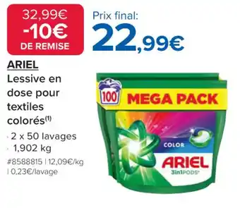 Costco ARIEL Lessive en dose pour textiles colorés offre
