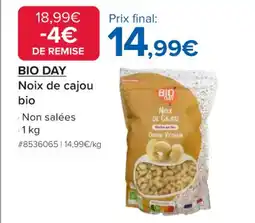 Costco BIO DAY Noix de cajou offre