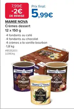Costco MAMIE NOVA Crèmes dessert offre