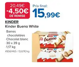 Costco KINDER Kinder Bueno White offre