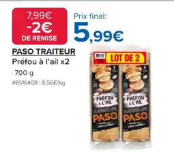 Costco PASO TRAITEUR Préfou à l'ail x2 offre