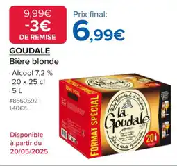Costco GOUDALE Bière blonde offre