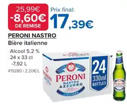 Costco PERONI NASTRO BiĂšre italienne offre