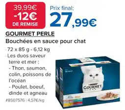 Costco GOURMET PERLE Bouchées en sauce pour chat offre