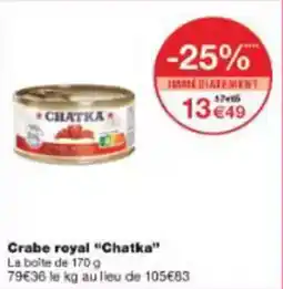 Crabe royal chatka