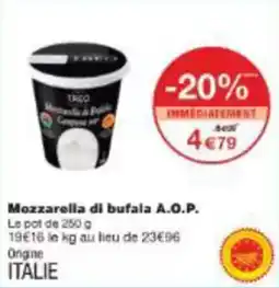 Monoprix Mozzarella di bufala a.o.p. offre