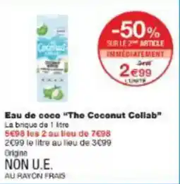 Monoprix Eau de coco the coconut collab offre
