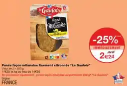 Monoprix Panés façon milanaise finement citronnés le gaulois offre