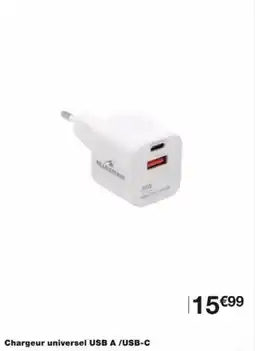 Monoprix Chargeur universel usb a usb c offre