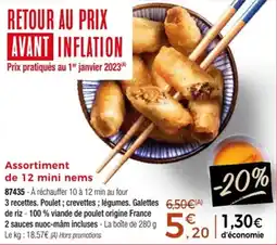 Thiriet Assortiment de 12 mini nems offre