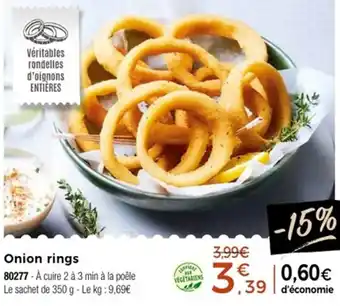 Thiriet Onion rings offre