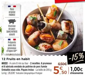 Thiriet 12 Fruits en habit offre