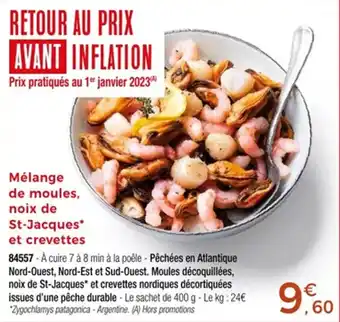 Thiriet Mélange de moules noix de st-jacques et crevettes offre
