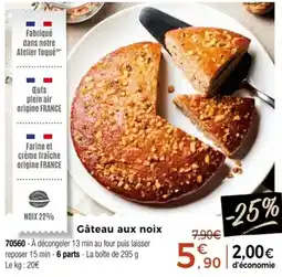 Thiriet Gâteau aux noix offre