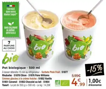 Thiriet Pot biologique offre