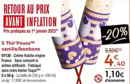 Thiriet 5 thir'pouss vanille bonbons offre