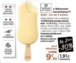 Thiriet 4 bâtonnets parenthèses offre