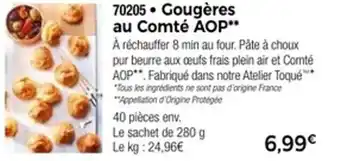 Thiriet Gougères au comté aop offre