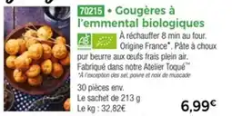 Thiriet Gougères à l'emmental biologiques offre