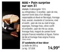Thiriet Pain surprise sur son offre