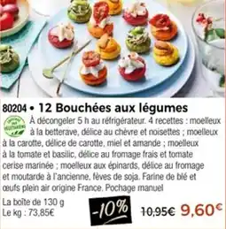 Thiriet 12 bouchées aux légumes offre