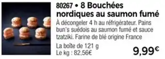Thiriet 8 bouchées nordiques au saumon fumé offre
