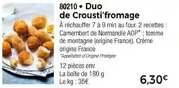 Thiriet Duo de crousti'fromage offre