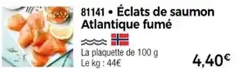 Thiriet Eclats de saumon atlantique fume offre
