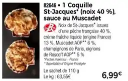 1 coquille st-jacques sauce au muscadet
