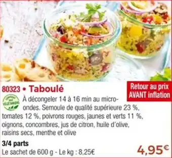 Thiriet Taboulé offre
