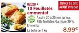 Thiriet 10 feuilletés emmental offre