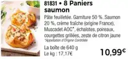 Thiriet 8 paniers saumon offre
