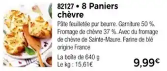 Thiriet 8 paniers chèvre offre