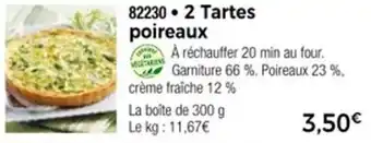 Thiriet 2 tartes poireaux offre