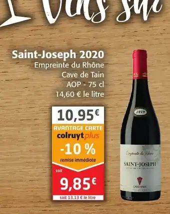 Colruyt Saint-Joseph 2020 offre