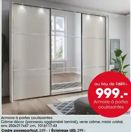 Möbel Martin Armoire à portes coulissantes offre