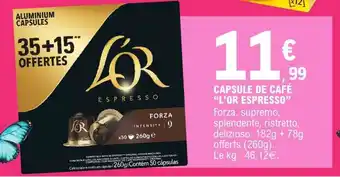 E.Leclerc CAPSULE DE CAFÉ “L’OR ESPRESSO” offre