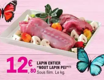 E.Leclerc LAPIN ENTIER NOUT LAPIN PEI offre
