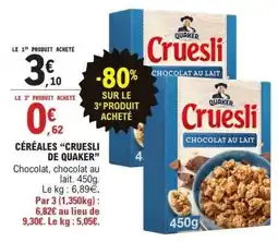 E.Leclerc Céréales Cruesli de Quaker offre